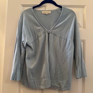 Jones New York Soft Blue Knit Cardigan Size Large